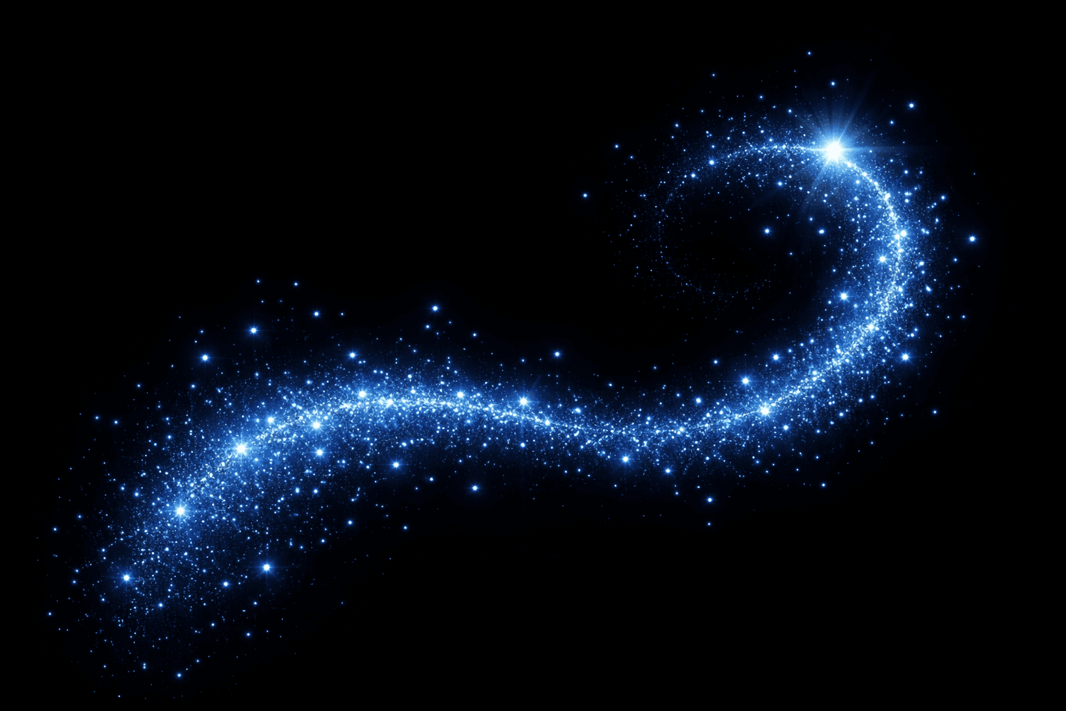 Blue fairy dust style