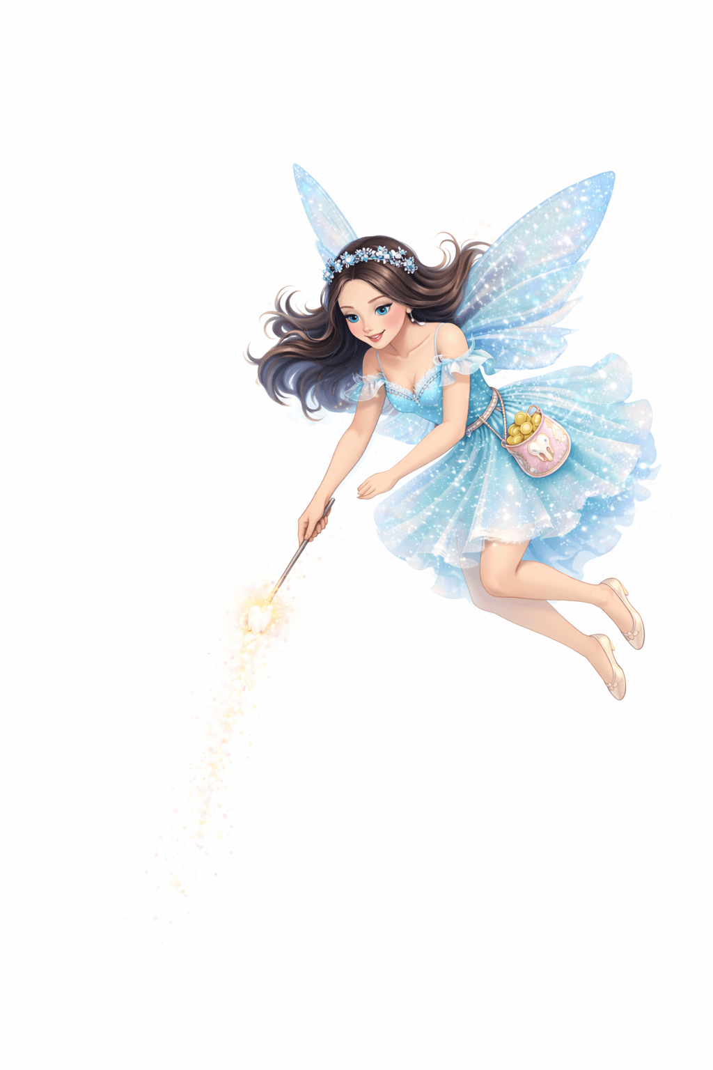 Brown Hair tooth fairy style